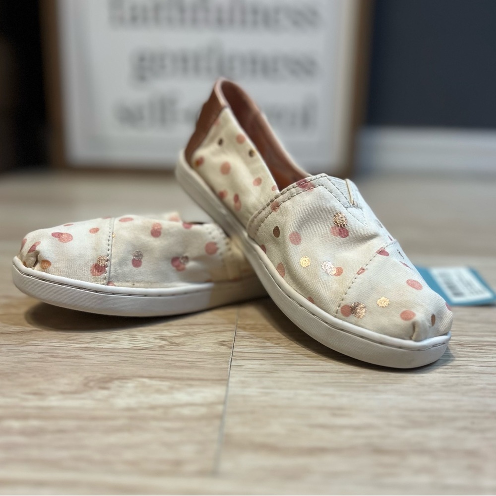 TOMS Kids Girl’s Alpargata Espadrille Flats Big Girls Size 2.